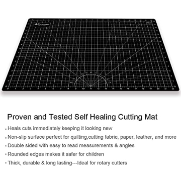HEADLEY TOOLS Self Healing Cutting Mat 18"x24", Durable Design
