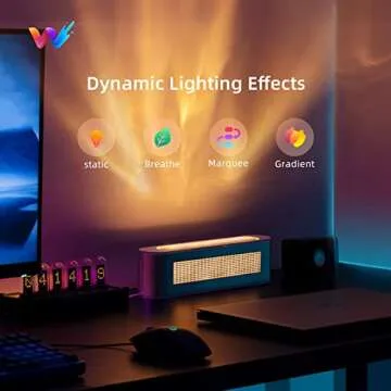 woohlab Smart LED Light Bar, RGBICW with Scene and Music Modes, Sync Music, Gaming Lights, Mood Lighting, TV LED Backlight, Room Lights, Ambient Lighting for Movies, Gaming, PC, TV, Room Decoration