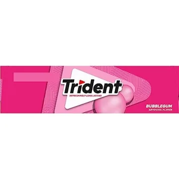 Trident Sugar Free Bubblegum Gum 12 Packs 168 Pieces