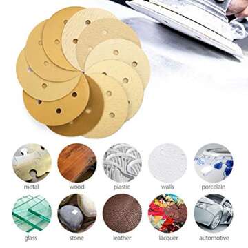 LotFancy 100PCS 5 Inch Sanding Discs for All Projects