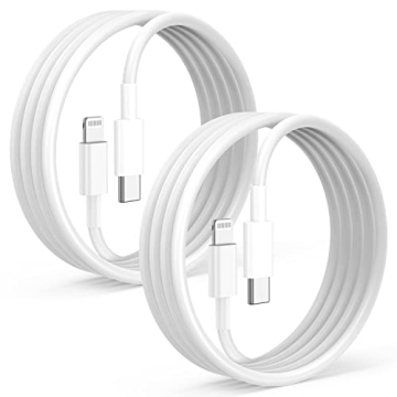 2Pack for iPhone14/13/12 Fast Charger Cable 6ft [Apple MFi Certified], USB Type C to Lightning Cable 6 Foot Apple iPhone Charging Cord for iPhone14 13 12 Pro XR XS Plus