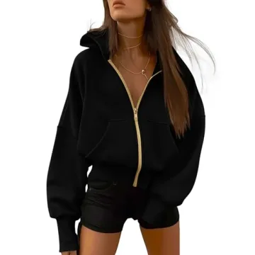 BTFBM Womens Zip Up Hoodies Long Sleeve Fashion Sweatshirt Fleece Y2K Hooded Jacket 2024 Trendy Fall...