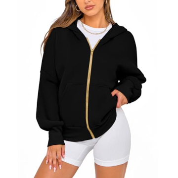 BTFBM Women's Zip Up Hoodies Cozy Fleece Jacket