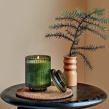 Fraser Fir Scented Candle Natural Wax 80H Burn Holiday Gift