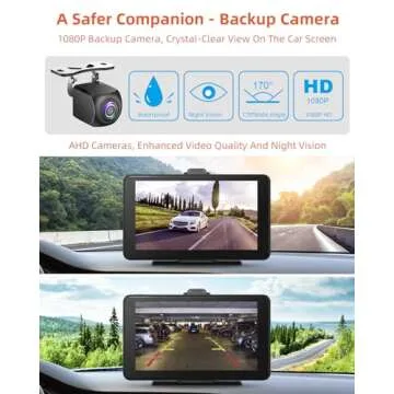Cogamichi 7-Inch CarPlay & Android Auto with Backup Camera