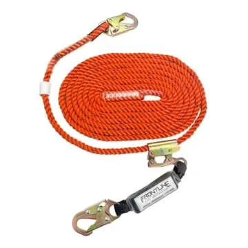 Frontline VLP100R3L Premium Vertical Lifeline with Openable Rope Grab 100' and Shock Pack | High Ten...