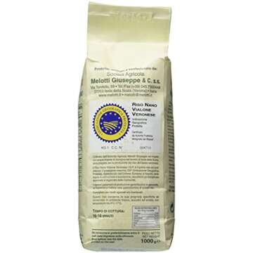 Riso Vialone Nano Melotti I.G.P. | Italian Premium Quality Risotto Rice | 2.2lb (1kg)