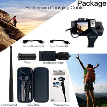 Hohem 3-Axis Gimbal Stabilizer for Action Cameras