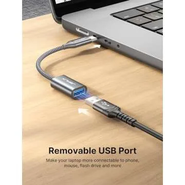 JSAUX USB C to USB 3.0 Adapter - Fast, Durable, Dual Pack