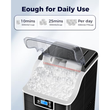 Kndko Self-Cleaning Nugget Ice Maker for Home