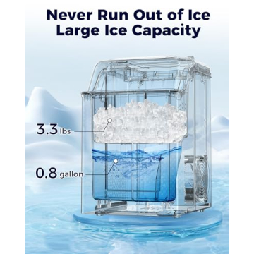 Kndko Self-Cleaning Nugget Ice Maker for Home