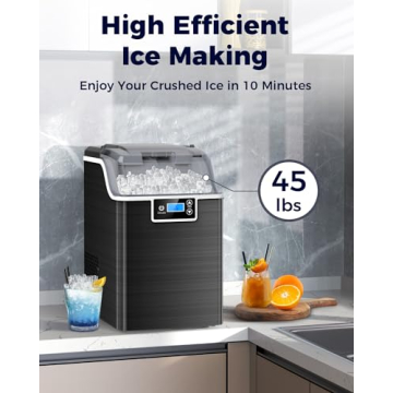 Kndko Self-Cleaning Nugget Ice Maker for Home
