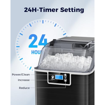 Kndko Self-Cleaning Nugget Ice Maker for Home