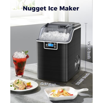 Kndko Self-Cleaning Nugget Ice Maker for Home