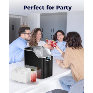 Kndko Self-Cleaning Nugget Ice Maker for Home