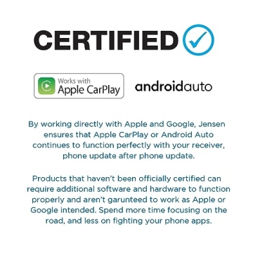 JENSEN J1CA7 7-inch Car Stereo with Apple CarPlay