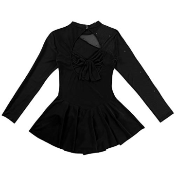 Elegant YiZYiF Women's Ice Skating Dress for Dance