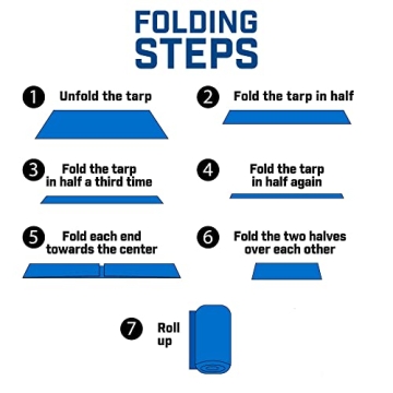 Heavy Duty 6' x 8' Grizzly Tarp Waterproof Protection