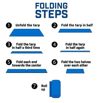 Heavy Duty 6' x 8' Grizzly Tarp Waterproof Protection