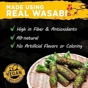 Wasabi-O Premium Wasabi Paste - Real Genuine Wasabi Paste for Sushi, Sashimi, Poke, & More - Vegan, ...