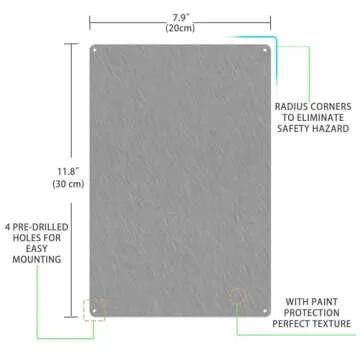 HYBLOM Vintage Color-Mixing Chart Metal Tin Sign - Classroom Watercolor Painting necessity Poster, Art Gallery, Home Decor, and Painting Lovers 8x12 Inches