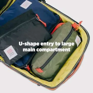 Topo Designs Global Travel Bag 30-40 Liter - Carry-on Compliant Versatile Pack, 3 Carry Options, External Laptop Sleeve (Original, 30L, Black)