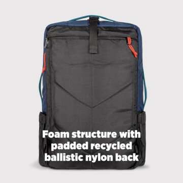 Topo Designs Global Travel Bag 30-40 Liter - Carry-on Compliant Versatile Pack, 3 Carry Options, External Laptop Sleeve (Original, 30L, Black)