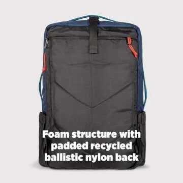 Topo Designs Global Travel Bag 30-40 Liter - Carry-on Compliant Versatile Pack, 3 Carry Options, External Laptop Sleeve (Original, 30L, Black)