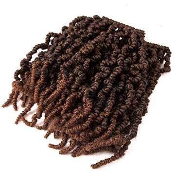3 Packs Ombre Pre-twisted Crochet Braids 10 inch Hair