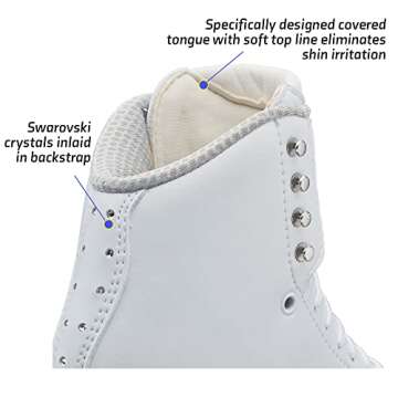 Jackson Elle Womens/Girls Figure Ice Skates - Womens Size - 7, Width - R White