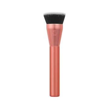Real Techniques Glow Round Base Makeup Brush, For Liquid & Cream Makeup, Flat Top Foundation Brush F...