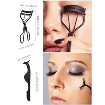 EBANKU 7pcs Eyelash Comb Brush Tools Eyebrow Brush Comb Eyelash Separator Tool Professional Eye Brow...