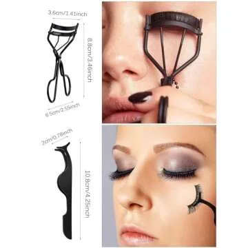 EBANKU 7pcs Eyelash Comb Brush Tools Eyebrow Brush Comb Eyelash Separator Tool Professional Eye Brow...