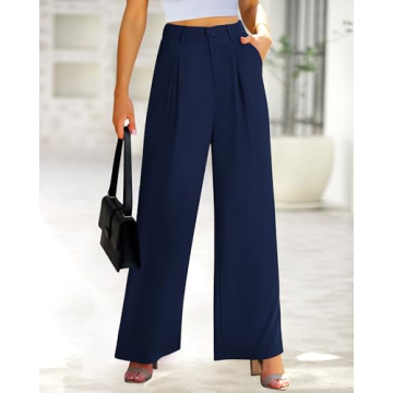 BTFBM High Waist Casual Wide Leg Pants for Women