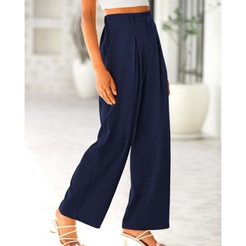 BTFBM High Waist Casual Wide Leg Pants for Women