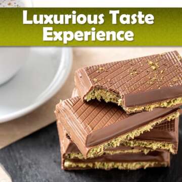 Dubai Chocolate Kunafa Pistachio Bar- 7oz - Exclusive Handmade Luxury Dessert, Perfect for Gifting, Fresh Daily Production
