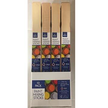 SHLA Group HDPS10 1 Gallon 200 Pack Paint Sticks That are for Crafts and Mixing, 200 Count