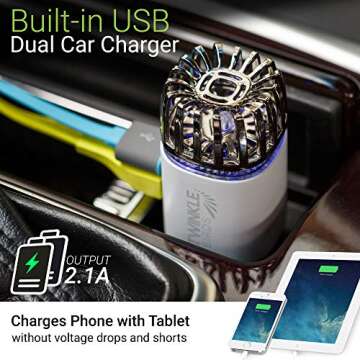 Car Air Purifier Ionizer - Eliminate Unwanted Odors