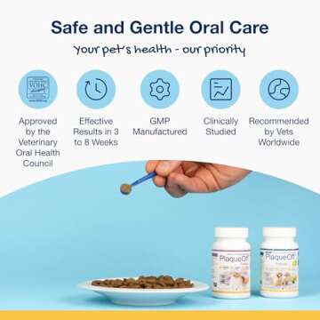 ProDen PlaqueOff Powder for Pets - Cat & Dog Breath Freshener - Plaque & Tartar Remover for Pet Oral...
