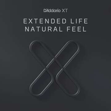 D'Addario Guitar Strings - XT Phosphor Bronze Coated Acoustic Guitar Strings - XTAPB1253 - Extended String Life with Natural Tone & Feel - For 6 String Guitars - 12-53 Light