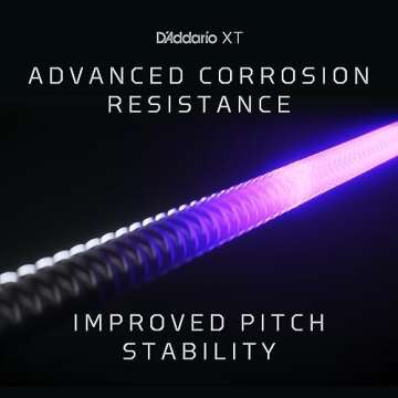 D'Addario Guitar Strings - XT Phosphor Bronze Coated Acoustic Guitar Strings - XTAPB1253 - Extended String Life with Natural Tone & Feel - For 6 String Guitars - 12-53 Light