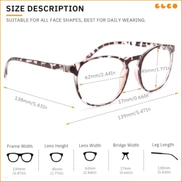 IBOANN Iconic Blue Light Glasses for Eye Comfort and Style