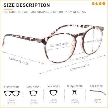 IBOANN Iconic Blue Light Glasses for Eye Comfort and Style