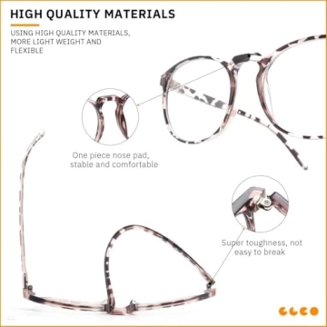 IBOANN Iconic Blue Light Glasses for Eye Comfort and Style