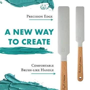 Princeton Artist Brush Catalyst Silicone Mini Blades, for Food Crafting, Ceramics, Plaster, and Heavy Acrylic Media, Mini Blade No. 6 White