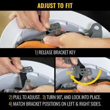 Klein Tools 60149 Safety Helmet, Vented, Chin Strap, Tested to Tough Industrial Hard Hat Safety Standards, White