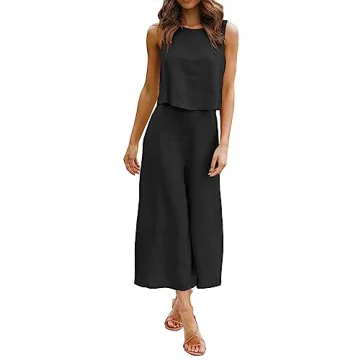 ROYLAMP Women's Summer 2 Piece Outfits Stylish and Comfortable