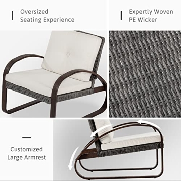 COSIEST 3-Piece Outdoor Patio Bistro Set for Ultimate Comfort