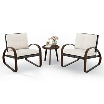 COSIEST 3-Piece Outdoor Patio Bistro Set for Ultimate Comfort