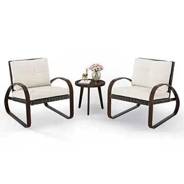 COSIEST 3-Piece Outdoor Patio Bistro Set for Ultimate Comfort